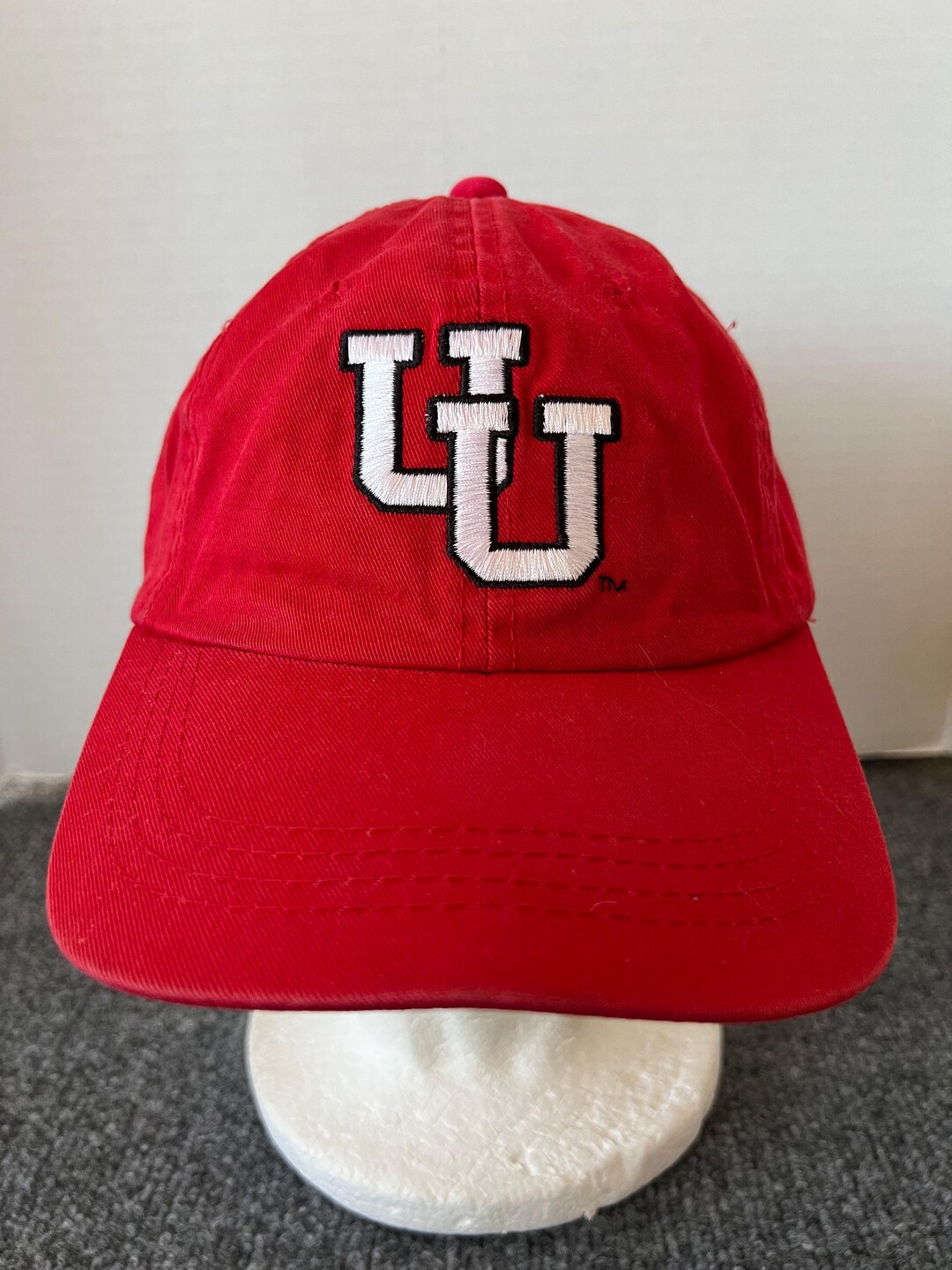 Utah Red Utah Utes Hat Red White “UU” Logo Embroidered College Football - Etsy