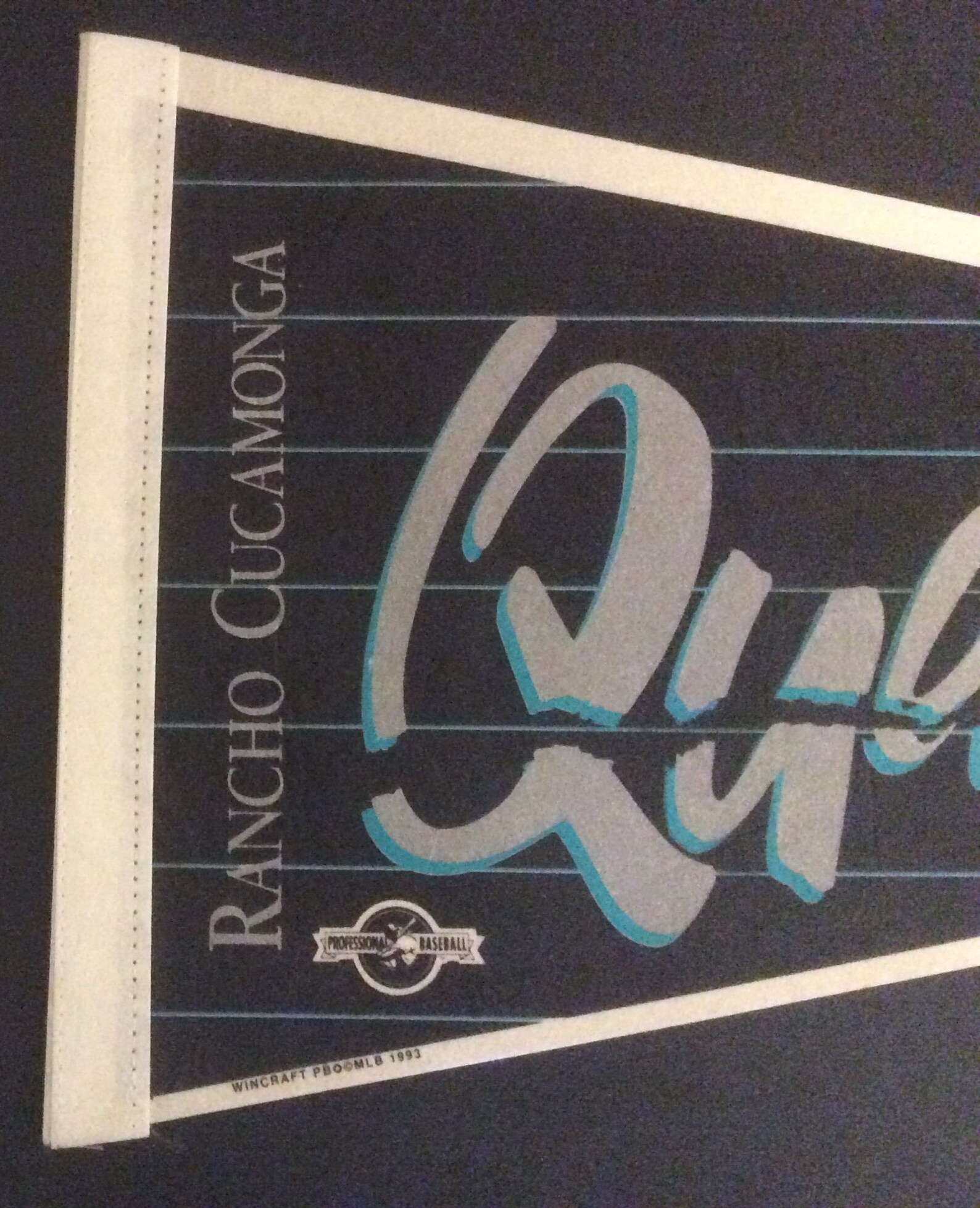 Vintage 1993 Rancho Cucamonga Quakes Felt Pennant Logo Etsy
