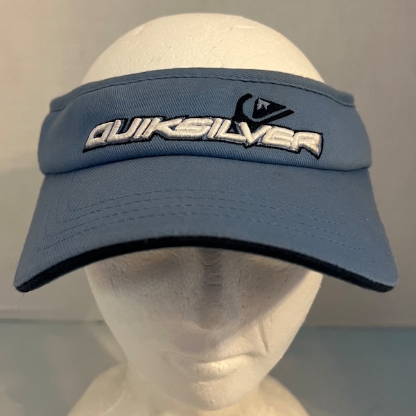 Quicksilver Visor Blue Flex Fit Embroidered Logo