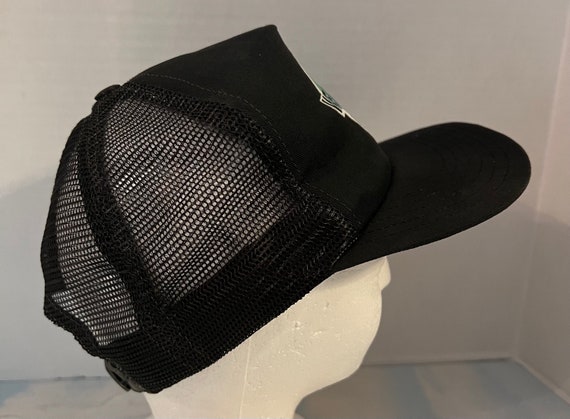 We Care VTG USA SnapBack Hat Black Mesh Recycle S… - image 5
