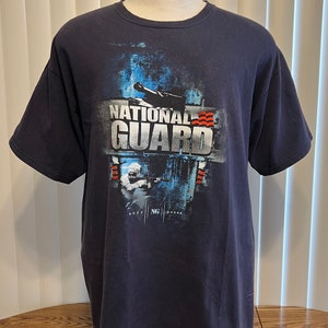 Dale Earnhardt Jr. National Guard T Shirt Black Chase Authentic Mens XL NASCAR