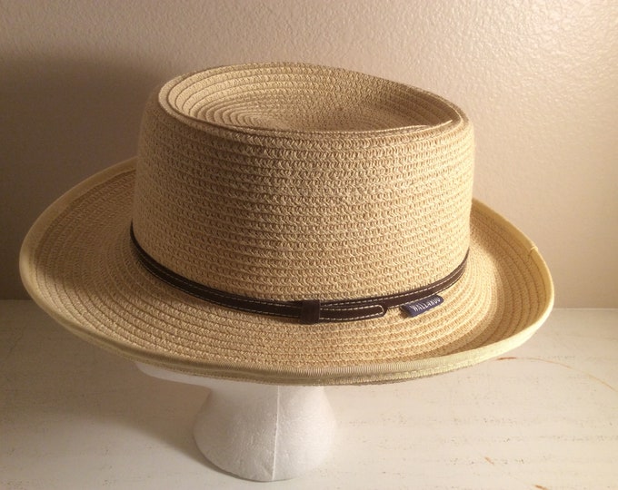 Wallaroo Hat Co. Mens Crushable Canberra Golf Sun Hat Leather Band 7 1/