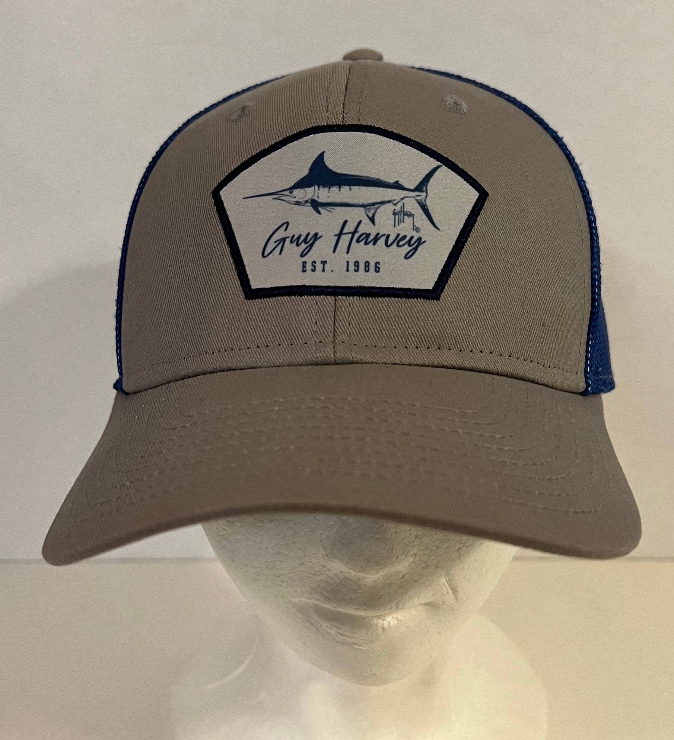 Guy Harvey | Sketchy Embroidered Graphic Relaxed Hat | 100% Cotton