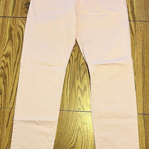 J. Crew Stretch Mens 32x32 Pants 484 Slim Pink Flat Front Chino