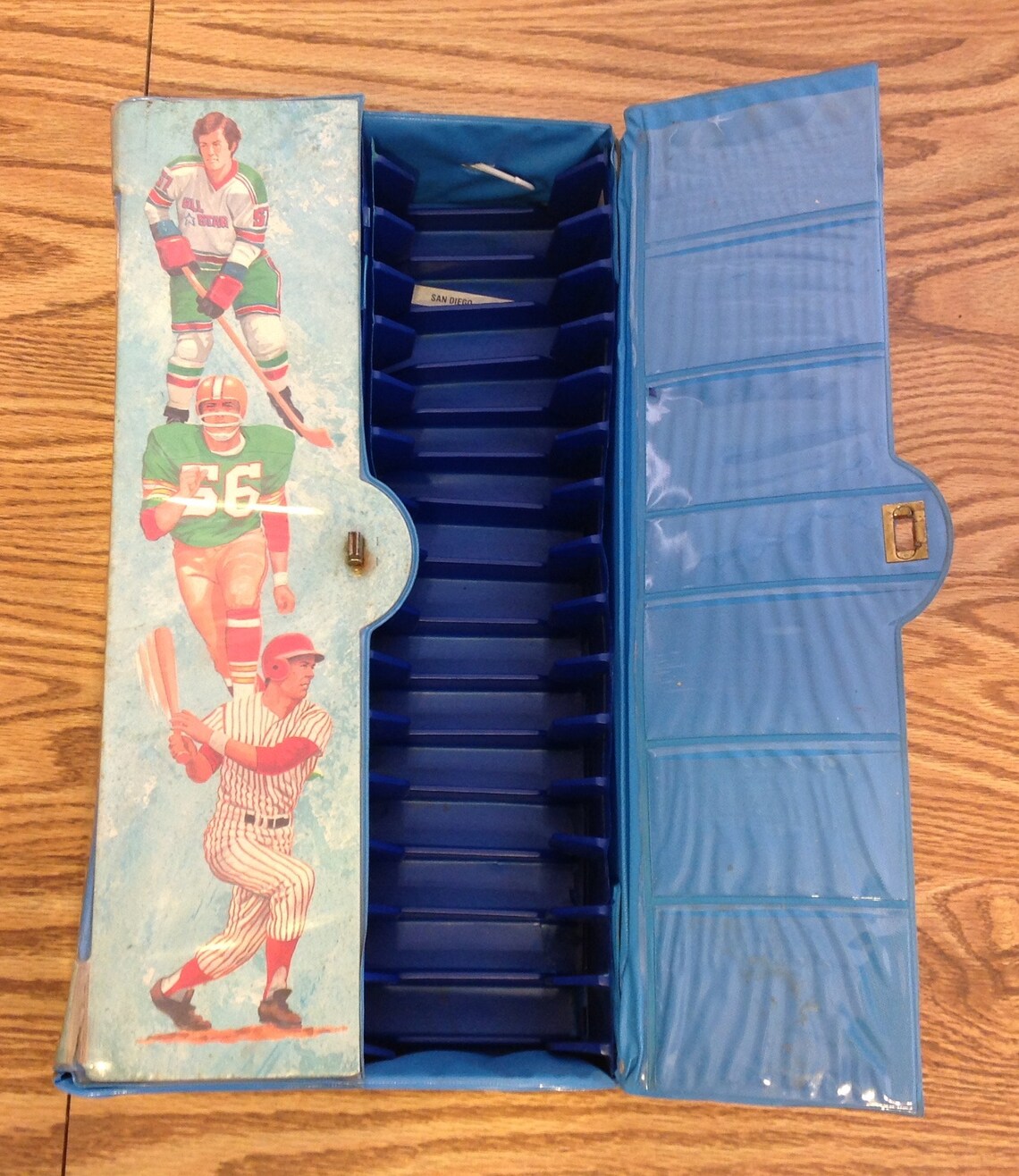 Vintage All Star Graphic Sports Card Case Baseball Card Locker Etsy