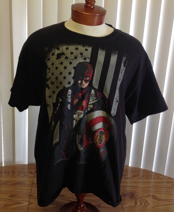 Captain america hotsell t shirt black