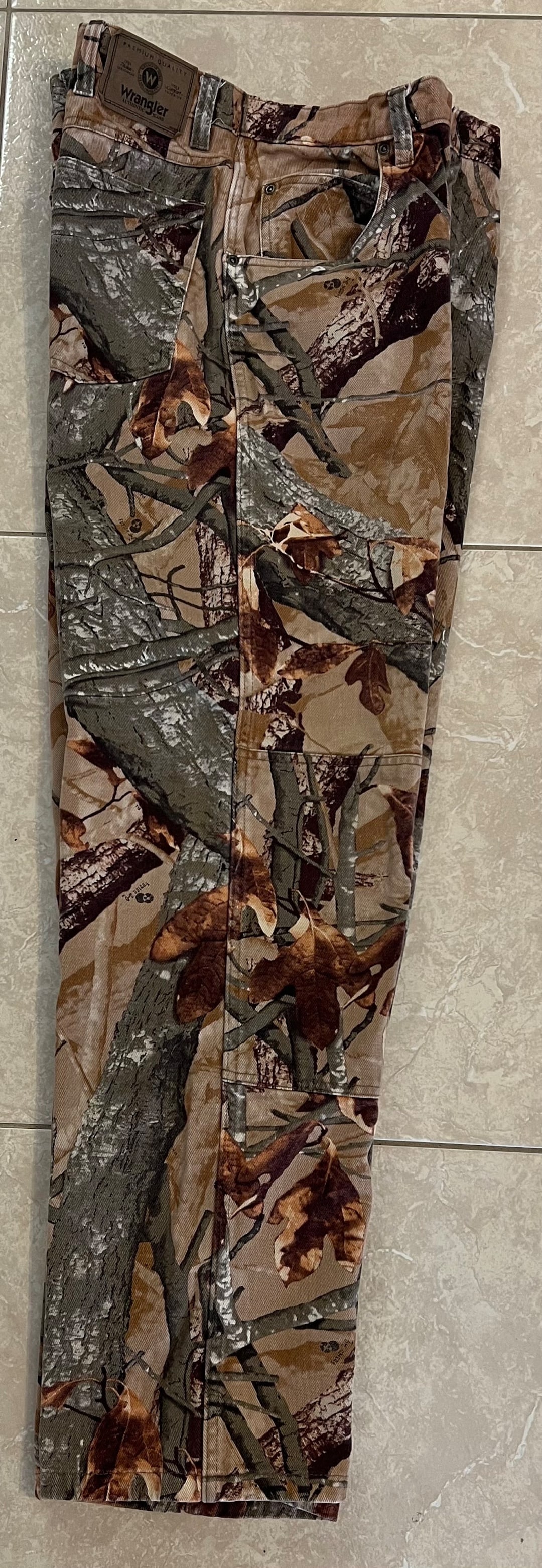 Wrangler VTG Brown Camo Premium Double Knee Hunting Paintball Etsy