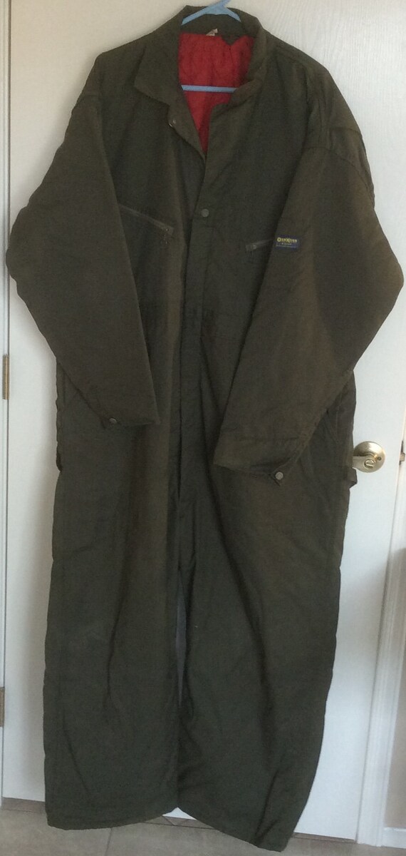Osh Kosh Vintage Mens Green Sanforized Heavy Red Q