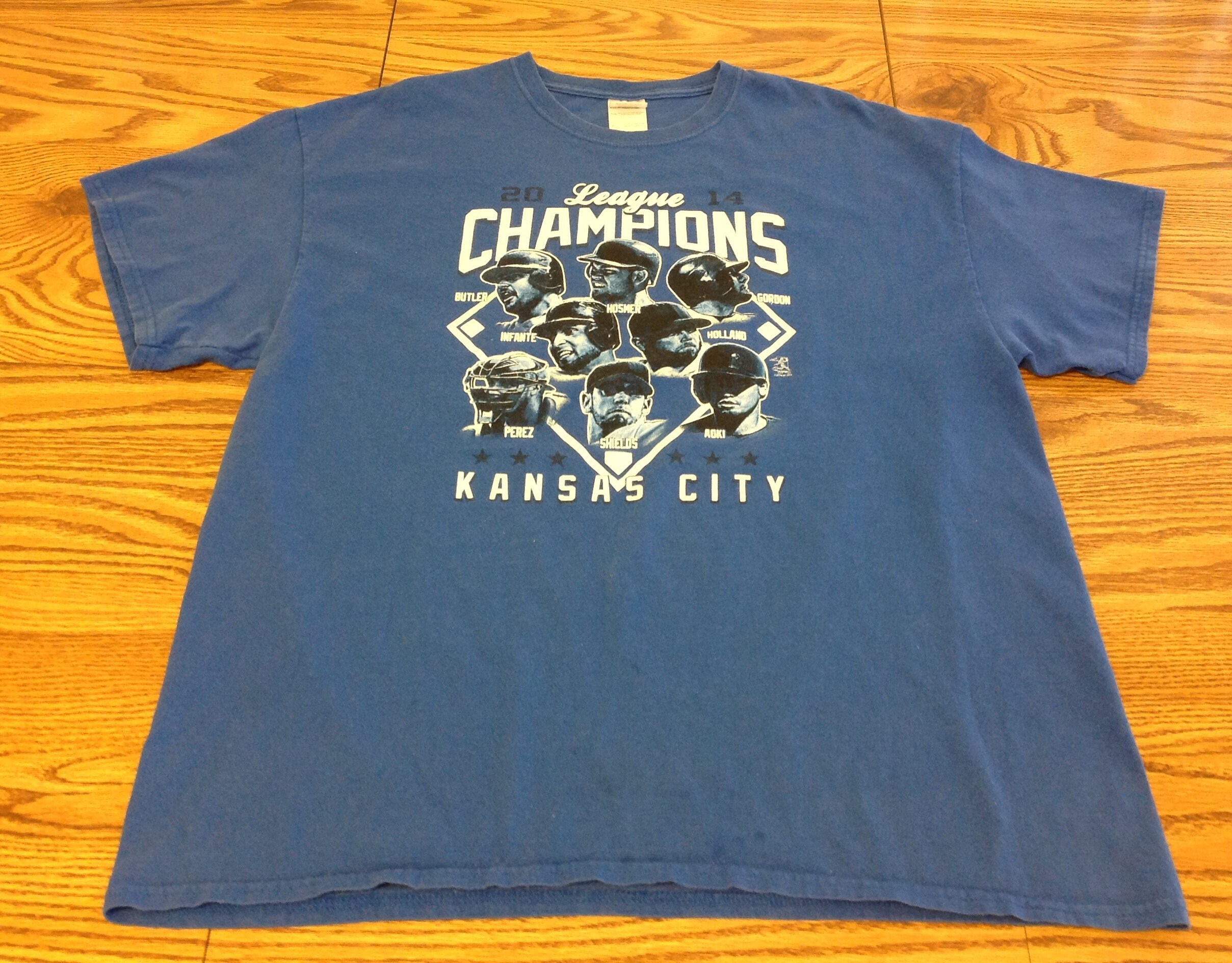 Kansas City Royals 2014 Campeones de la Liga Foto Camiseta Etsy