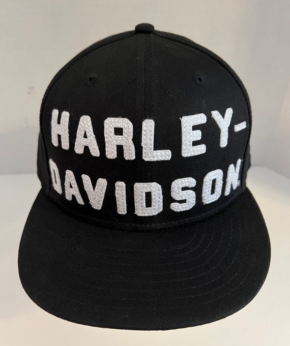 Harley Davidson Hat New Era 59Fifty Black White Fe