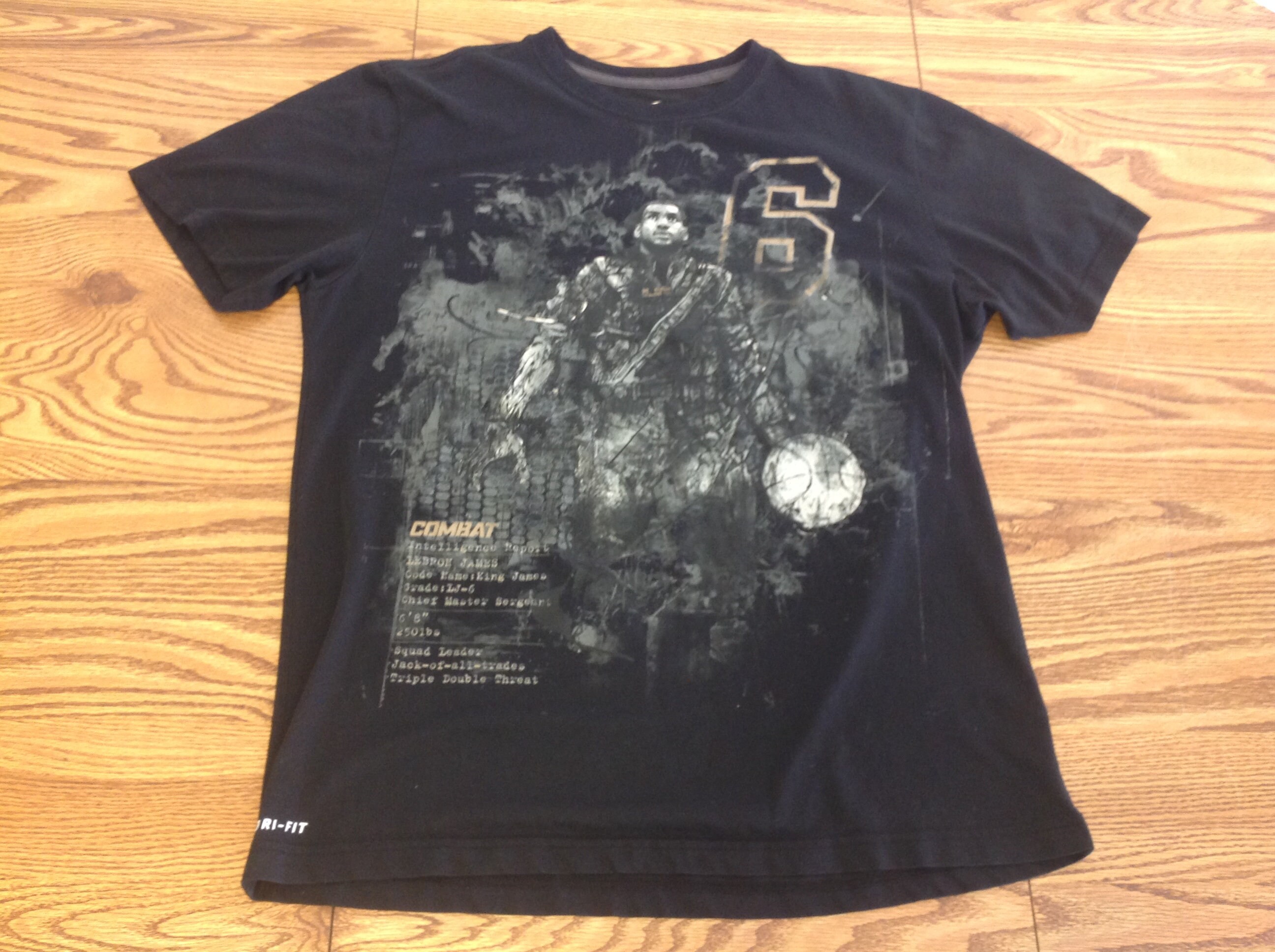 Nike Basketball Lebron James Dri-FIT graphic t-shirt in black