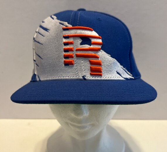 Reebok Splash Logo Snapback Hat Blue Orange Wool 2012 - Etsy