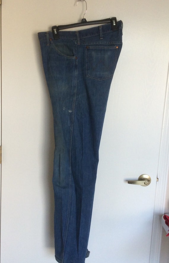 Wrangler Vintage 1970s No Fault Denim Blue Jeans D