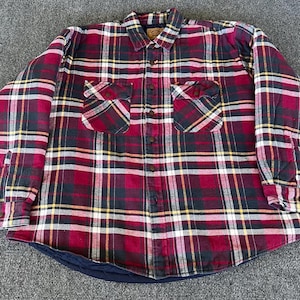 Vintage St John's Bay Flannel Shirt Jacket - Etsy