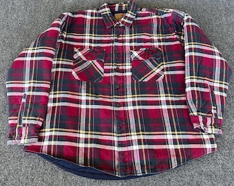 Vintage St John's Bay Flannel Shirt Jacket - Etsy