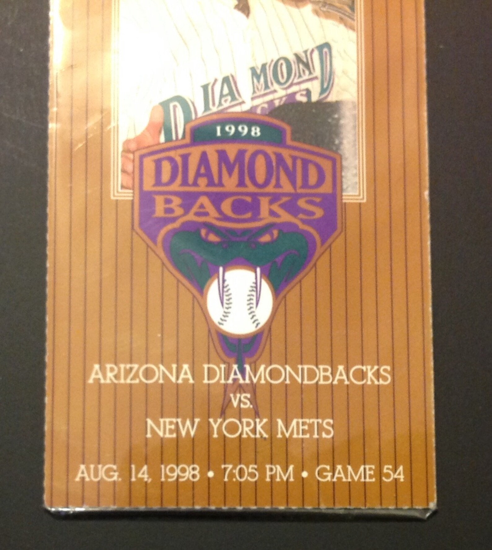 Arizona Diamondbacks 1998 Game Ticket New York Mets Inaugural Etsy.de
