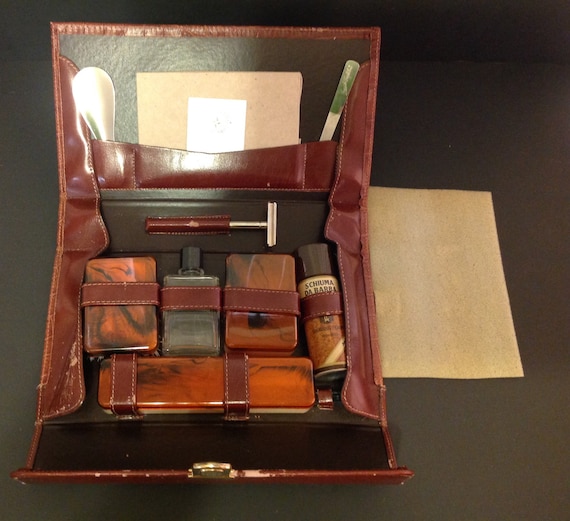 vintage mens travel kit Gem