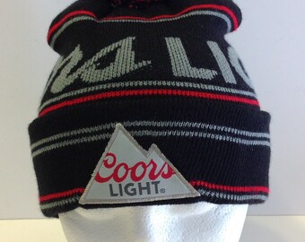 Coors Light Logo Beanie Pom Winter Hat 