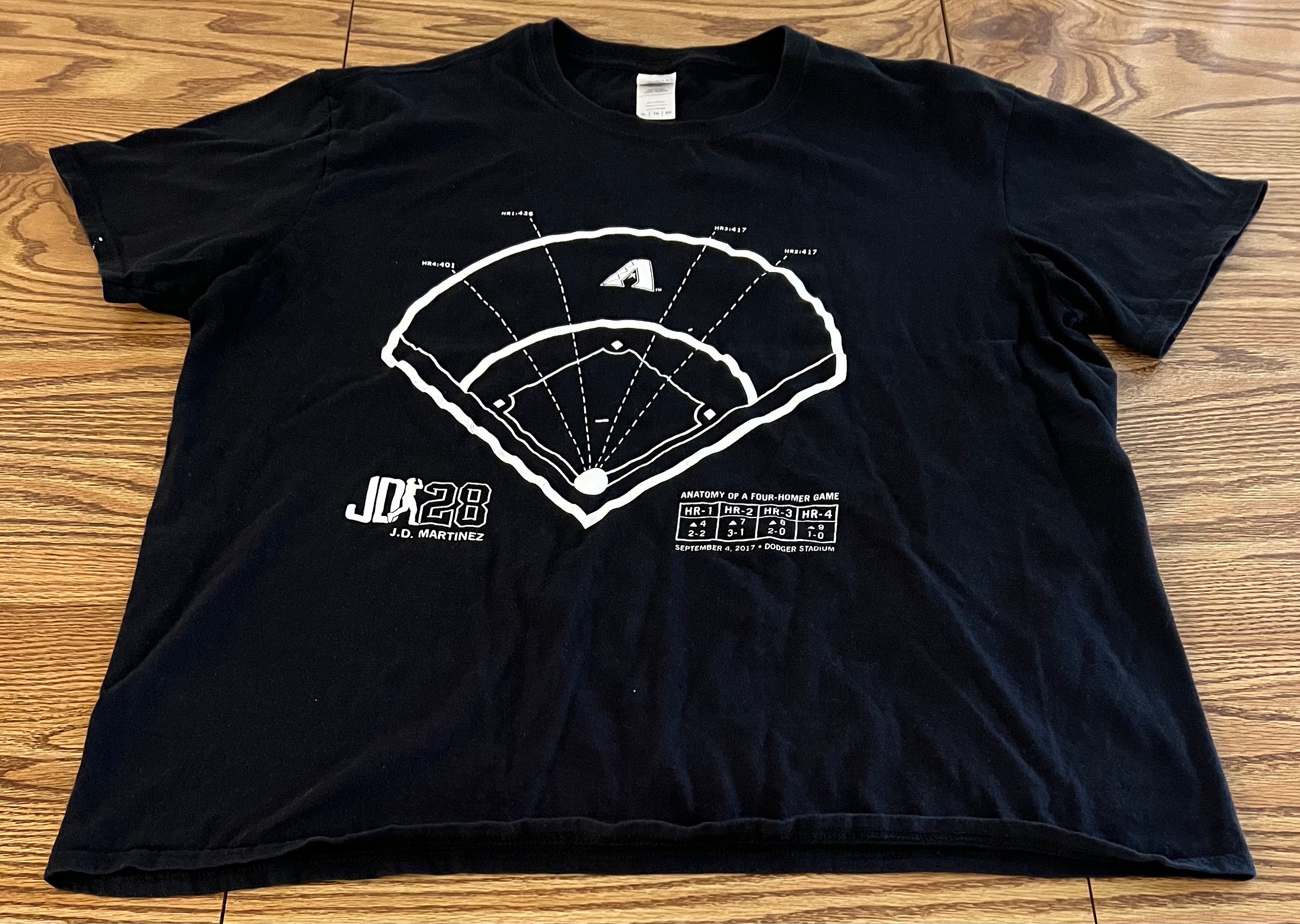 Diamondbacks to give away J.D. Martinez four-homer game T-shirts