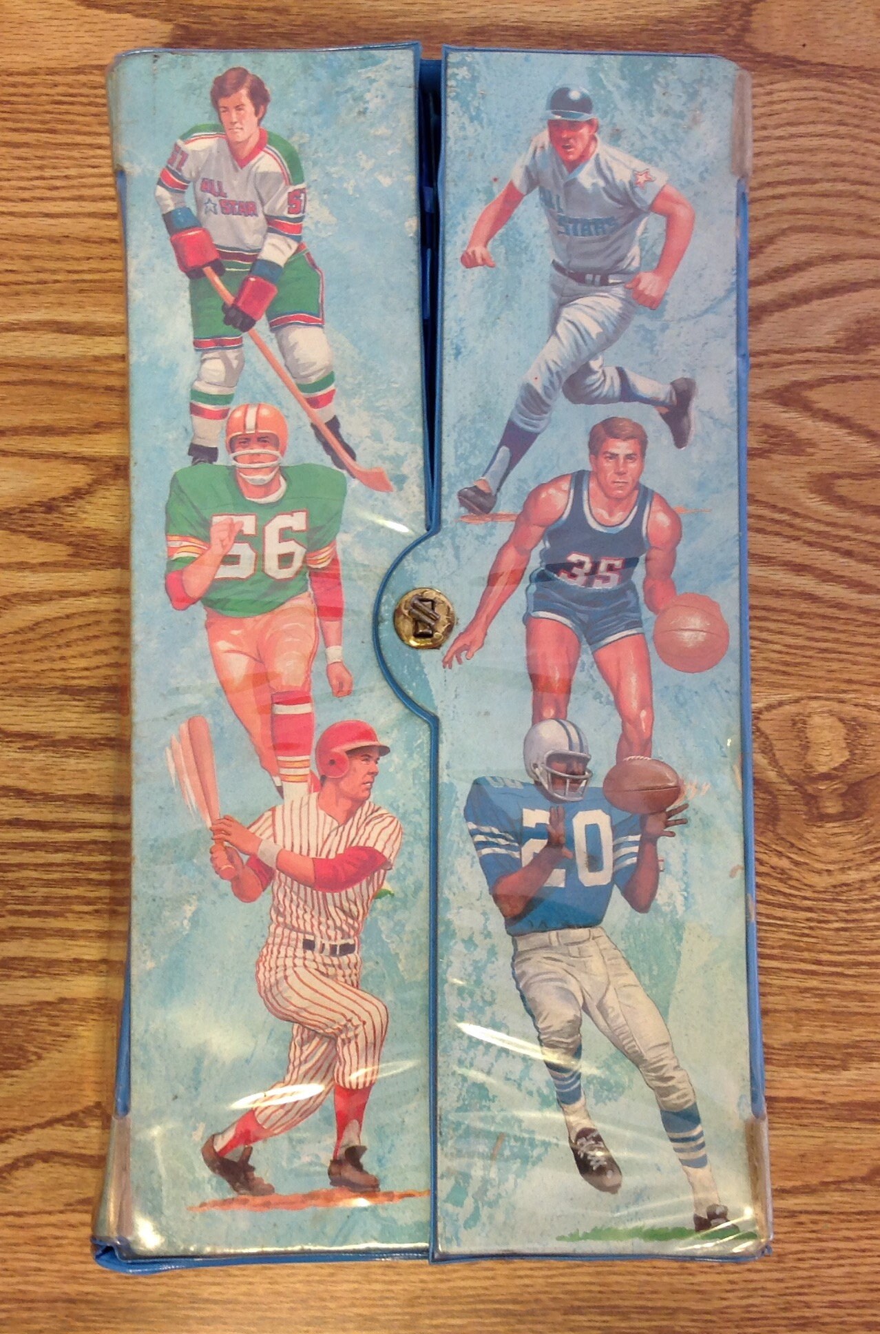 Vintage All Star Graphic Sports Card Case Baseball Card Locker Etsy