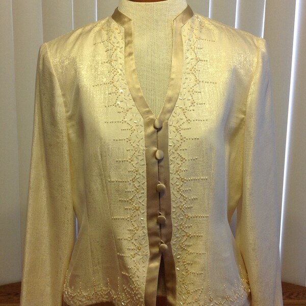 Silk Evening Jacket Etsy