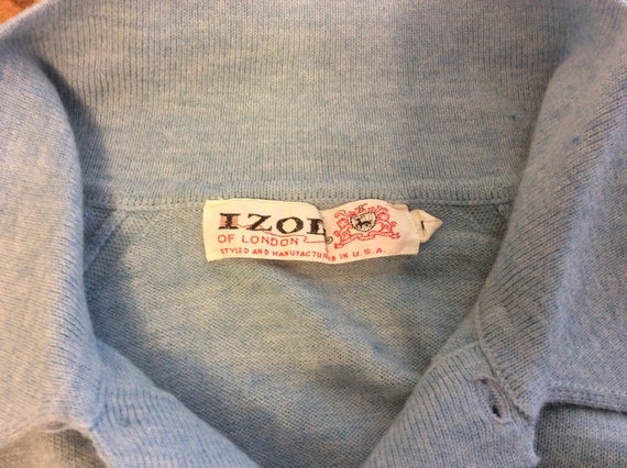 Vintage IZOD Of London Mens Size Medium Blue Henl… - image 2
