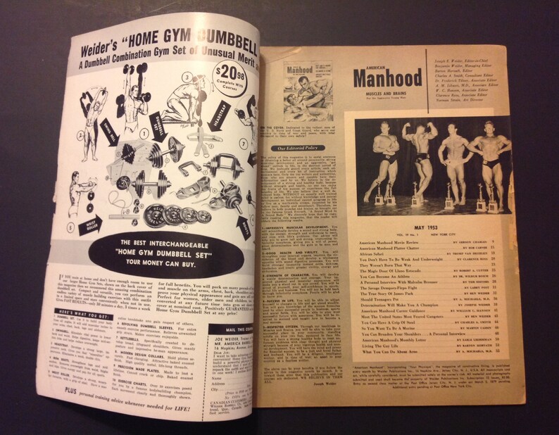 1953 American Manhood Magazine May Issue Big Game Hunting Body - Etsy