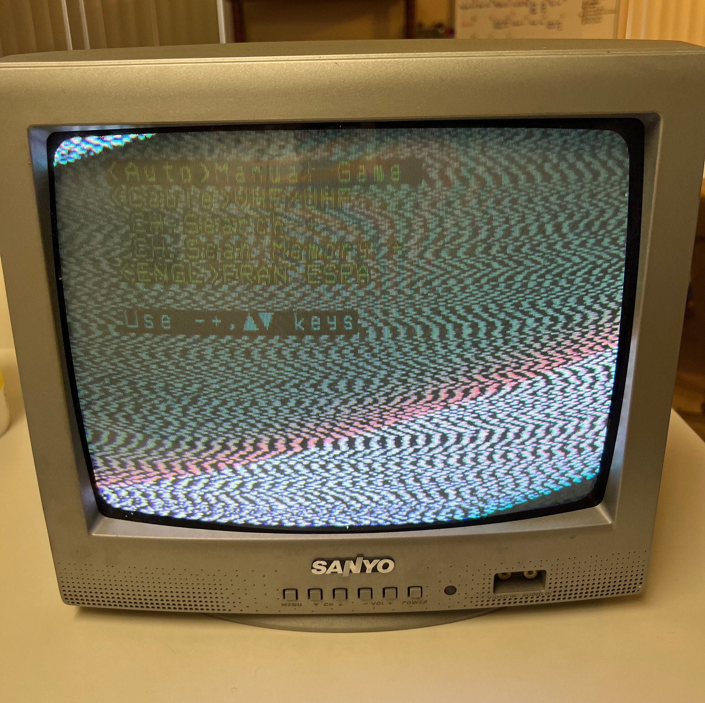 Sanyo DS13204 13” CRT TV A/V Inputs Retro Gaming Tested - Etsy