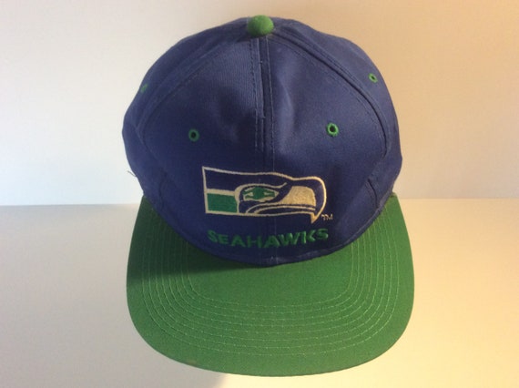 Vintage 1980s Seattle Seahawks Snapback Hat Blue G