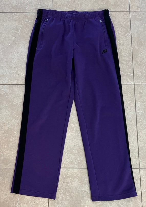 Nike VTG Y2K Sweatpants Track Pants Purple Black S