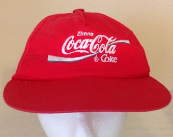 Vintage Zimno Coca Cola Coke SnapBack Hat Red Embroidered