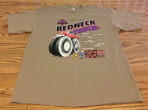 Vintage 90s Jeff Foxworthy Red Neck Truck T Shirt… - image 4