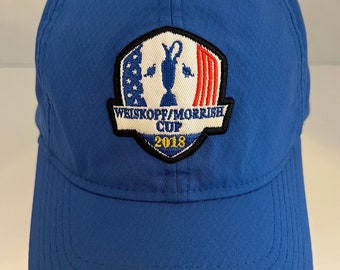 Weiskopf/Morrish Cup Golf Hat 2018 Strap Back Blue Legendary