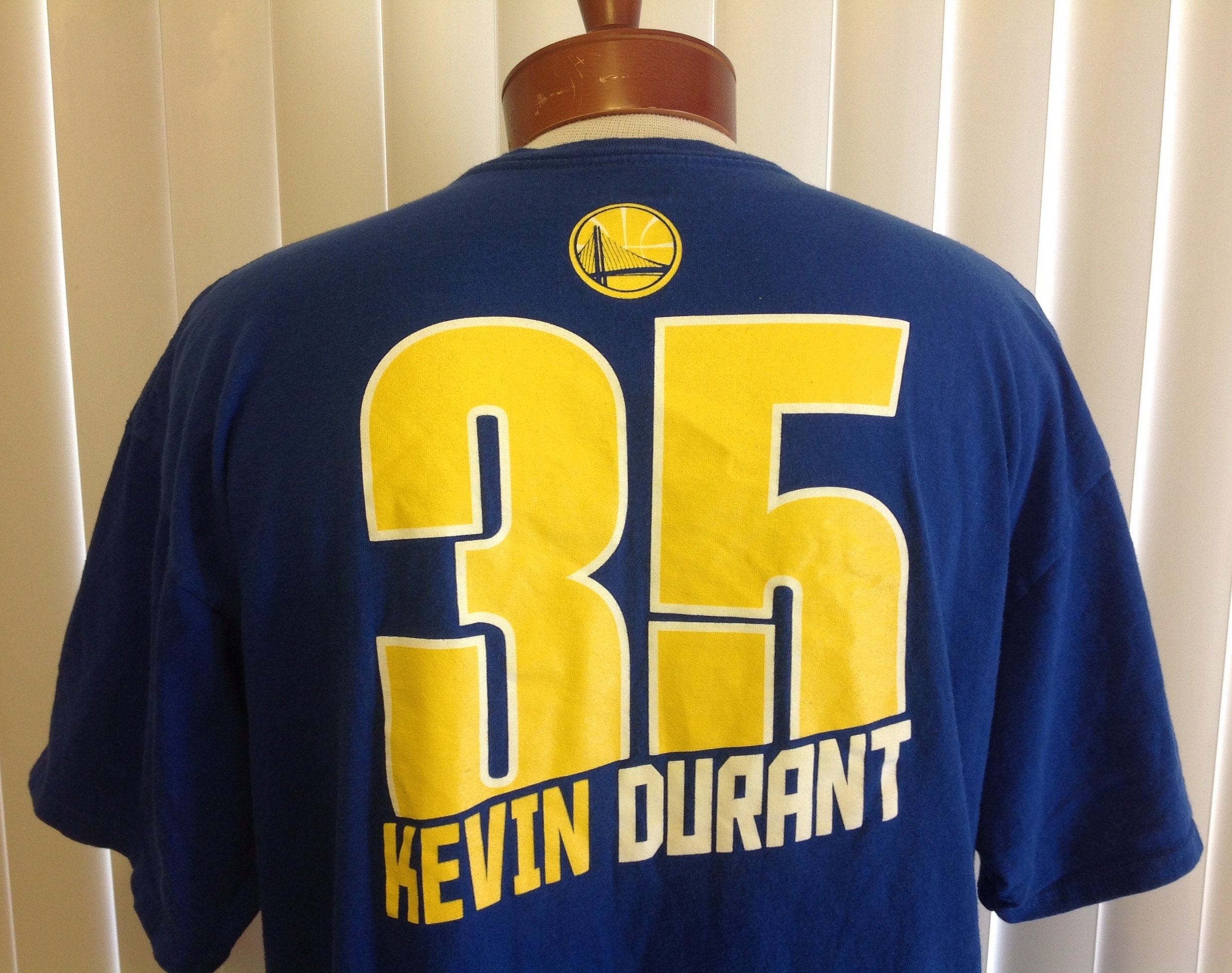 Kevin Durant Golden State Warriors T Shirt Majestic Blue 