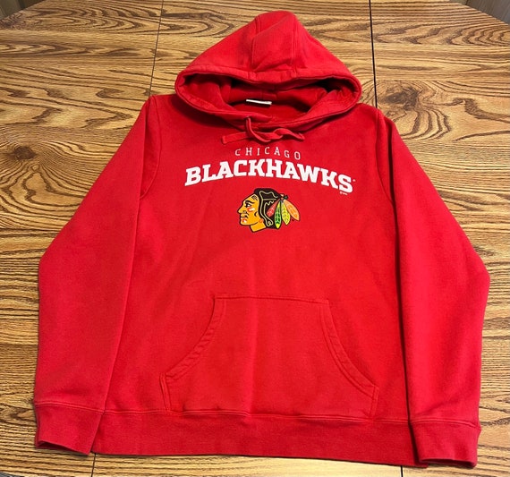 Chicago Blackhawks Mens L Fanatics Hoodie Red Pul… - image 1