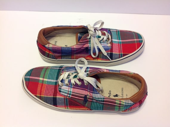 polo ralph lauren plaid shoes