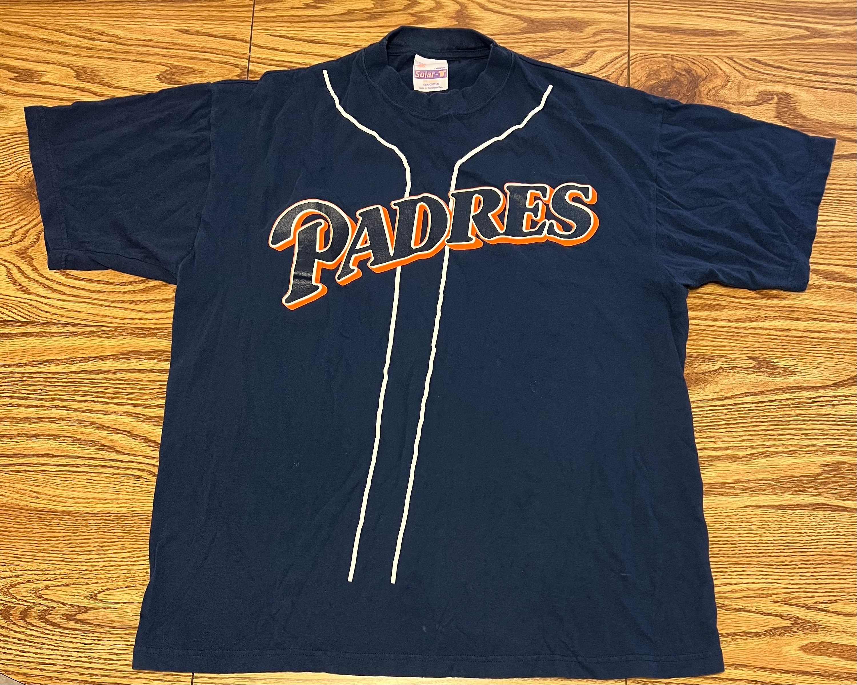 San Diego Padres VTG 90s Jersey T Shirt Blue Sprint PCS Xtra 