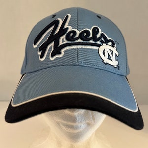 North Carolina Tar Heels Hat Carolina & Dark Blue “Heels” Spellout Homecoming