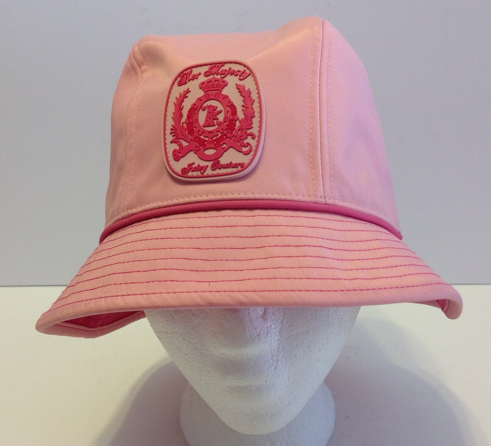 Juicy Couture Bucket Hat Pink Vinyl 