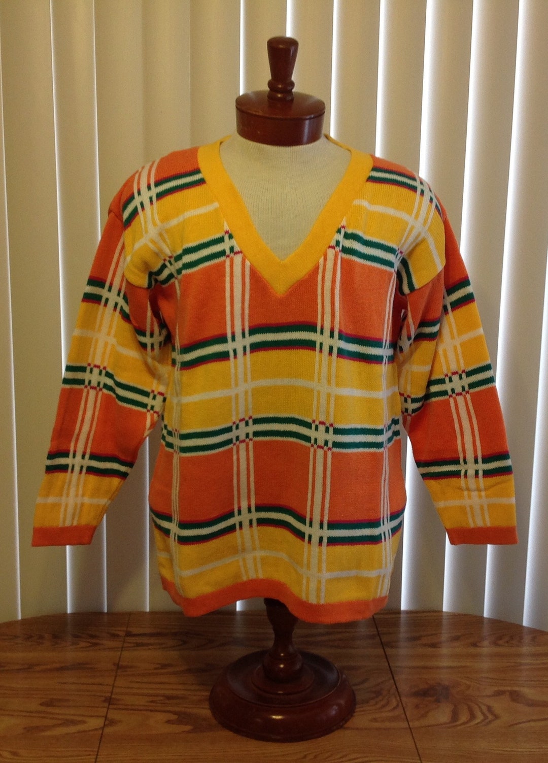Clifford & Willis Vintage V Neck Pullover Oversized Sweater - Etsy