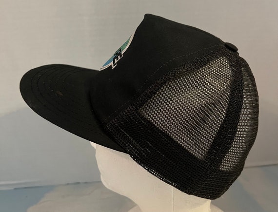 We Care VTG USA SnapBack Hat Black Mesh Recycle S… - image 4