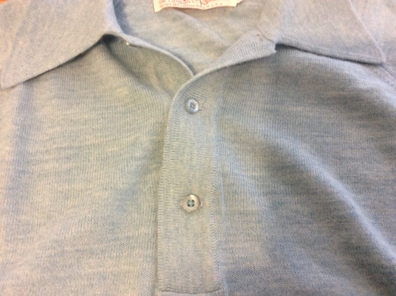 Vintage IZOD Of London Mens Size Medium Blue Henl… - image 3