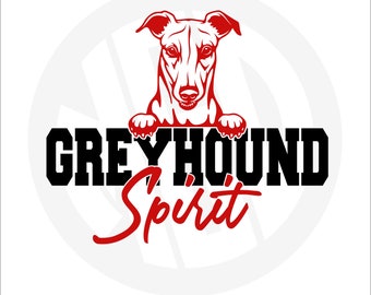 SVG CUT FILE / Greyhound Spirit / School Spirit / Mascota de la escuela / htv y vinilo