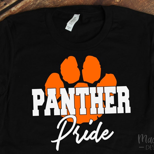 SVG CUT FILE | Panther Pride | School Spirit | School mascot | htv and vinyl