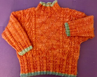 Cable Sweater - Child's size 8-10