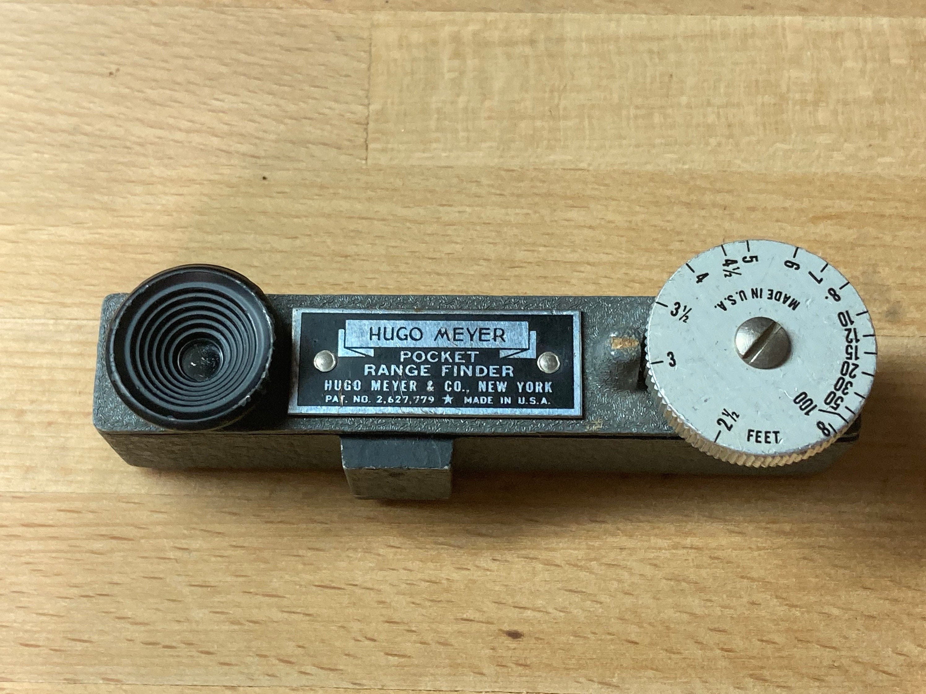 vintage hugo meyer pocket rangefinder in original box