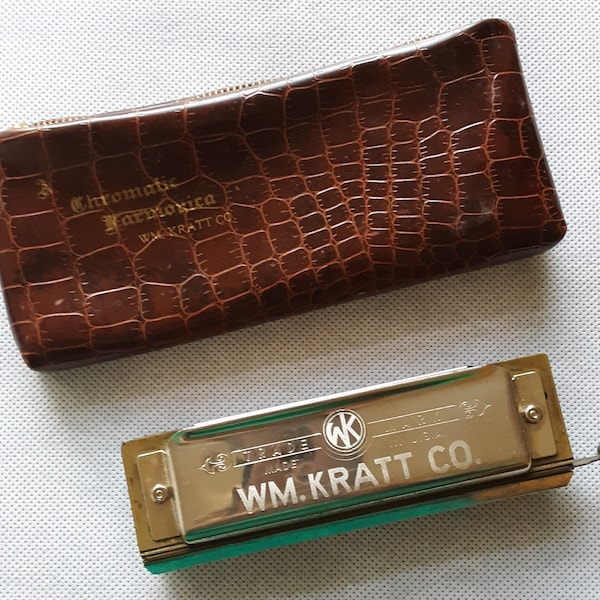 Vintage WM. Kratt Co. Super 40 Chromatic Harmonica