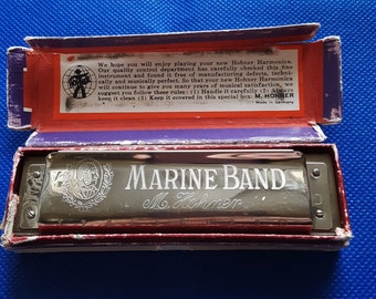 Details about   1902 PAPER AD 2 Sided Marine Band Hohner Second To None Harmonica Richter 