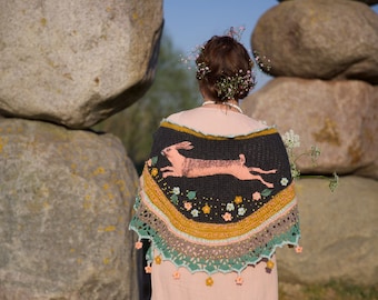 PATTERN / TUTORIAL Leaping Hare Shawl Bypollevie for Loop