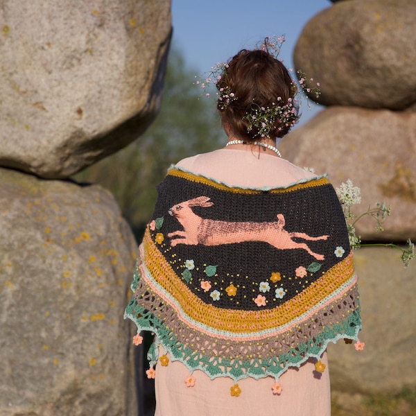 PATTERN / TUTORIAL Leaping Hare Shawl Bypollevie for Loop